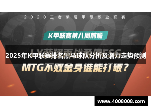 2025年K甲联赛排名黑马球队分析及潜力走势预测